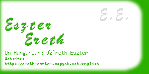 eszter ereth business card